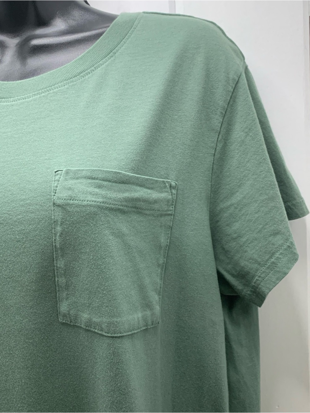 Pact Tee Dress Women’s Size L Dark Forest Softspun Organic Cotton Casual Pocket - Picture 3 of 11